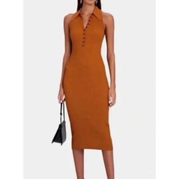 House of Harlow 1960 Rib Knit Midi Dress, Size S - Picture 1 of 9